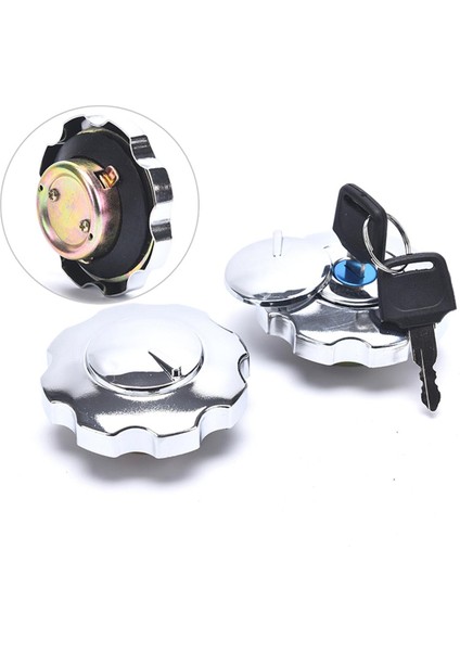 Adet Motosiklet Yakıt Gaz Deposu Kapatma Başlığı Kilit Seti Honda CG125 Yedek Parça (Yurt Dışından)