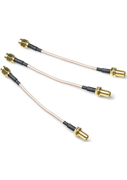 3x Rp-Sma Uzatma Kablosu, Somun Bölmeli Kıvrımlı Koaksiyel Adaptör (Yurt Dışından) modelleri