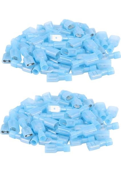 100 Adet Kadın ve Erkek Tam Yalıtımlı Kablo Terminalleri Konektörü Naylon Maça Konnektörleri Mavi (Yurt Dışından) fırsatları