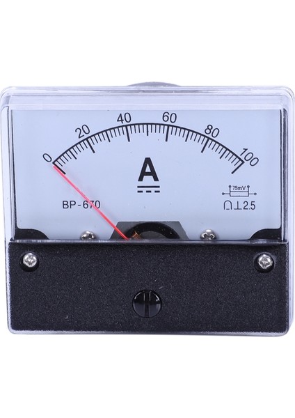 Dc 100A Analog Panel Amper Akım Sayacı Ampermetre Ölçer DH-670 (Yurt Dışından)