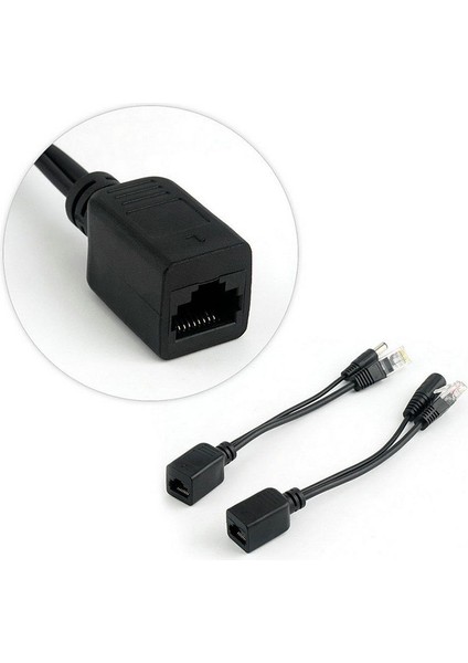 Ethernet Üzerinden Güç Pasif Poe Adaptör Enjektörü + Ayırıcı Kiti 5V 12V (Yurt Dışından) fırsatları