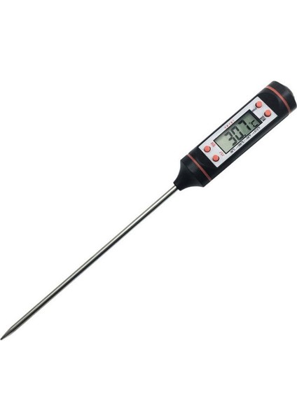 Araba Araç Hava Çıkışı Iğne Tipi LCD Dijital Termometre Ölçer Abs + Metal Klima Termometre Kontrol Ekipmanı 1 Adet - Siyah (Yurt Dışından)