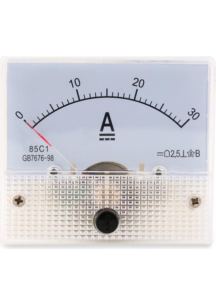 Dc 30A Analog Ampermetre Paneli 0-30A Akım Ölçer Analog Ampermetre Paneli (Yurt Dışından)