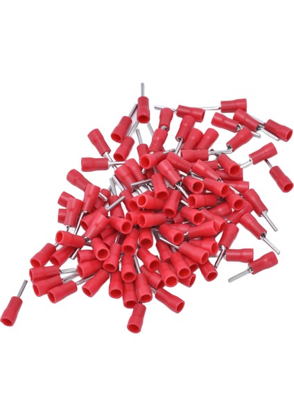 Awg 22-16 Için 100PCS Yalıtımlı Yüksük Terminali Yuvarlak Boru Pimi Uç Kıvrımı (Yurt Dışından)