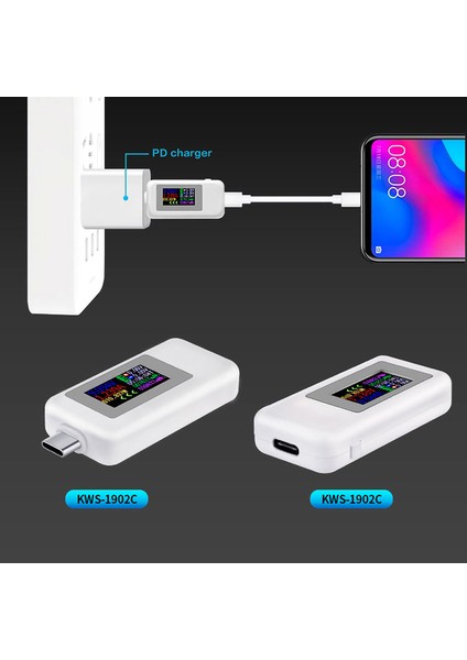 Tipi Renkli Ekranlı Iki Yönlü Test Cihazı Usb-C Voltmetre Akım Ölçer Iki Yönlü Test Cihazı (Yurt Dışından) fırsatları