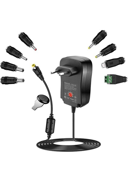 3V-12V Ev Elektroniği ve LED Şeritler Için Adaptör Uçlu 30W Ac/dc Adaptör Anahtarlama Kaynağı Ab Tak (Yurt Dışından)