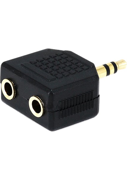 Altın Kaplama 3,5mm Jack Splitter Adaptörü - Siyah (Yurt Dışından) fiyatları
