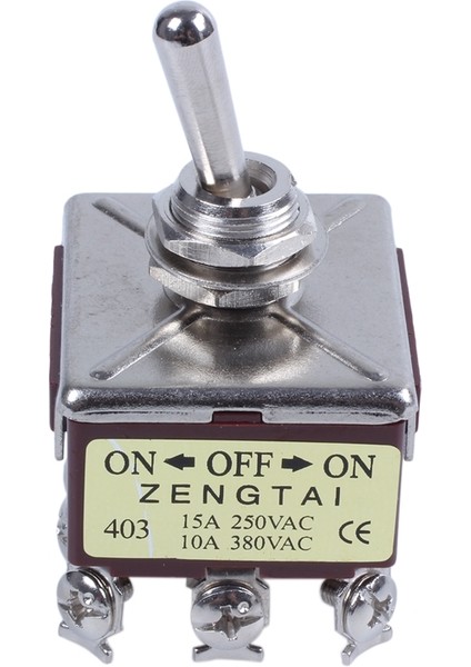 Ac 380V 10A Açık/kapalı/açık 3 Pozisyonlu 12 Pimli Kilitlemeli Geçiş Anahtarı 4pdt (Yurt Dışından) fırsatları