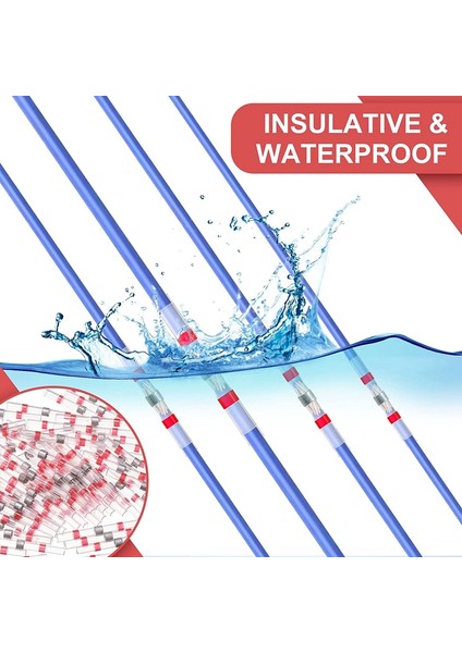 500 Adet 22-18 Awg Kırmızı Lehim Mühür Tel Konnektörleri Lehim Isıyla Daralan Su Geçirmez Tel Konnektörleri Elektrik Terminalleri (Yurt Dışından) indirimleri