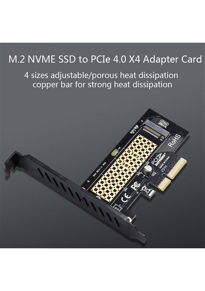 Bakır Soğutmalı En Iyi Soğutuculu M.2 Nvme Ssd'den Pcıe 4.0 X4 Adaptör Kartına (Yurt Dışından)