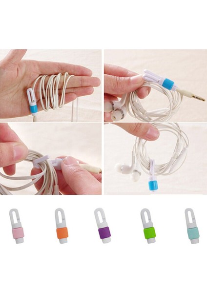 Akıllı Telefon Yıldırım USB Şarj Kablosu Kablosu Için 5 Adet Koruyucu Koruyucu Kapak (Yurt Dışından) fırsatları