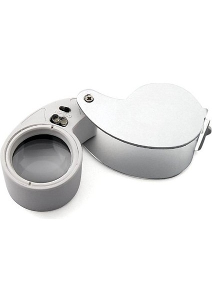 2x Kuyumcular Lens Camı Büyüteç 40X 25MM Göz Büyüteç 2 LED Işıklar (Yurt Dışından) fiyatları