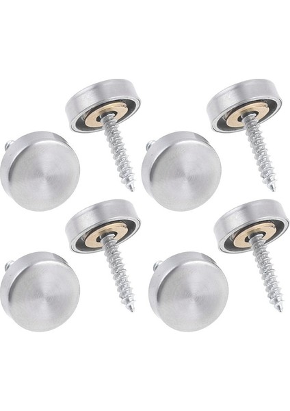 Adet 16 mm Paslanmaz Çelik Ayna Vidalı Kapak ve 1 Adet Ac 240V 3A No Spst Siyah Kapak 2 Pozisyon Seçici Mandallama Döner Anahtar (Yurt Dışından) indirimleri