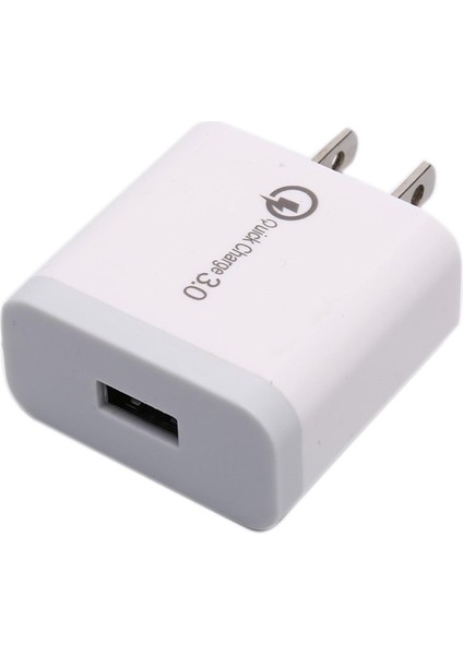 Sertifikalı 18W Hızlı Şarj 3.0 Yüksek Hızlı USB Duvar Şarj Adaptörü Abd/ab (Yurt Dışından)