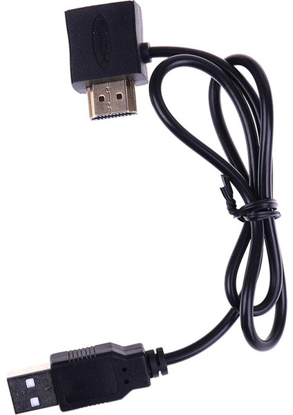 HDMI Erkek-Dişi Konnektör + USB 2.0 Şarj Aleti Kablosu Ayırıcı Adaptör Genişletici (Yurt Dışından)