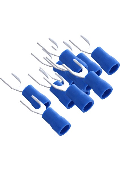 100 Adet Çatal Maça Konektörü Elektrik Sıkma Terminali 14-16AWG 5mm (Yurt Dışından) fırsatları