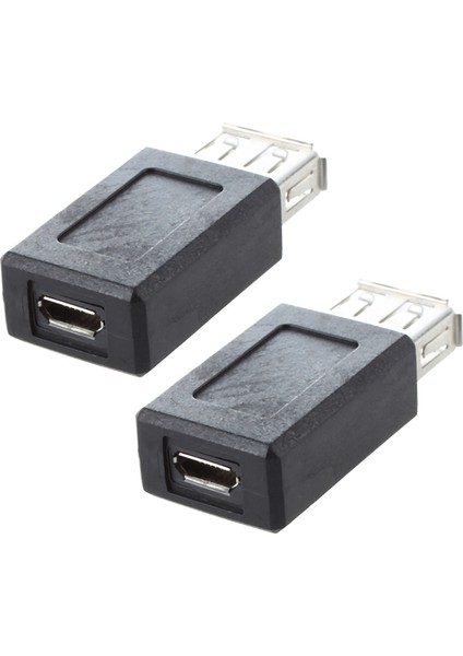 2x Siyah USB 2.0 Tip A Dişi - Mikro USB B Dişi Adaptör Fişi Dönüştürücü (Yurt Dışından) modelleri