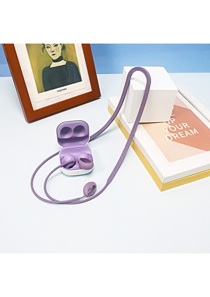 Kulaklık Tutucu Halat Kablo Kulaklık Boyun Dize Silikon Kulaklık Samsung Galaxy Buds 2 Için Anti-Kayıp Halat Kayışı Kablosuz Kulaklık Kordon (Yurt Dışından) fırsatları
