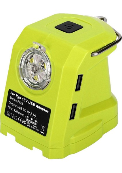 Ryobı 14.4V-18V Li-Ion Çift USB Dönüştürücü Için LED Çalışma Işığı (Yurt Dışından)