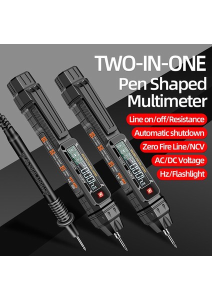 Aneng A3005A Kalem Akıllı Dijital Multimetre 4000 Sayım Akıllı Test Cihazı Kalem Ac/dc Gerilim (Yurt Dışından)