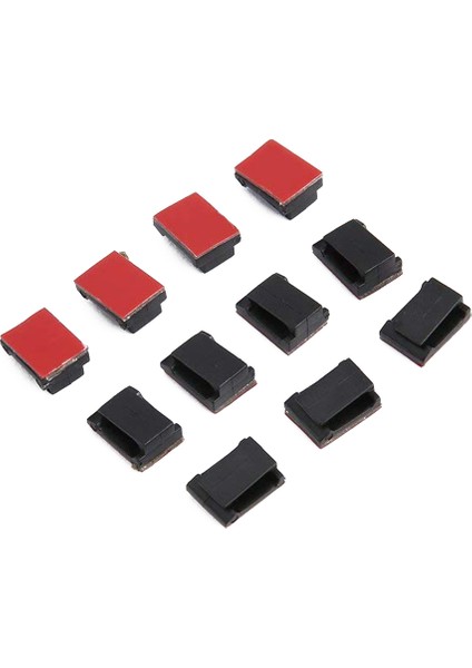 100 Adet Yapışkanlı Kablo Klipsi Tel Kelepçeleri Araba Kablo Düzenleyici Kablo Kravat Tutucu - Siyah (Yurt Dışından) fiyatları