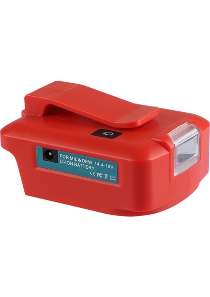 Dewalt Piller Için LED Spot Işığına Sahip 14,4V/18V Lityum Adaptör USB Dönüştürücü (Yurt Dışından)