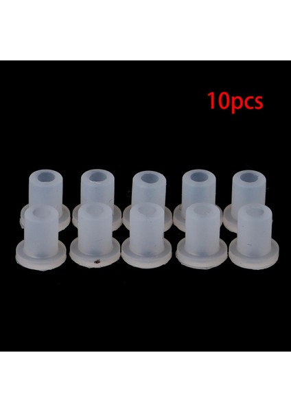 10 Adet Cıss Dıy Aksesuarları Sızdırmazlık Stoper Beyaz Silikon Kauçuk Fiş (Yurt Dışından)