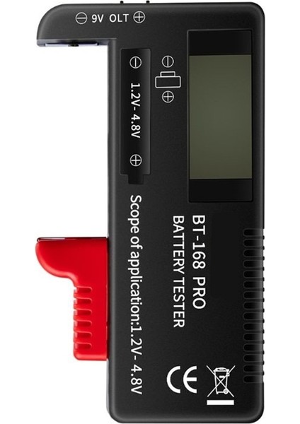 [sıcak] BT168D BT168 Pro Dijital Pil Kapasitesi Test Cihazı LCD BT-168D Checker 9V 1.5V Aa Aaa Hücre CD Piller Için BT-168 (Yurt Dışından) fırsatları