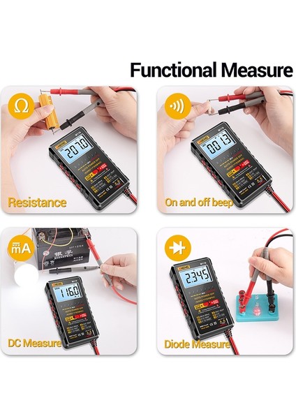 Aneng M119 Akıllı Dijital Multimetre Ncv Algılama Direnç Kapasite Test Cihazı 6000 Sayım Ac/dc Gerilim Akım Ölçer (Yurt Dışından) fırsatları