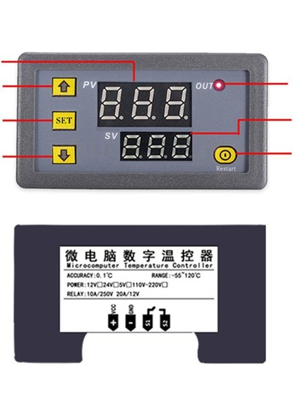 Sıcaklık Kontrol Anahtarı Minyatür Sıcaklık Kontrolü D 220V (Yurt Dışından)