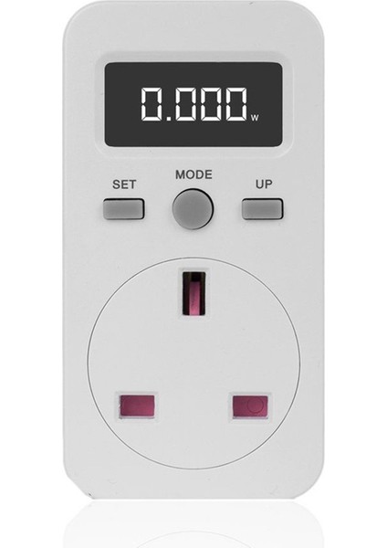 Metre Takılabilir Soket Elektrikli Wattmetre Enerji Monitörü Ingiltere Fişi (Yurt Dışından)