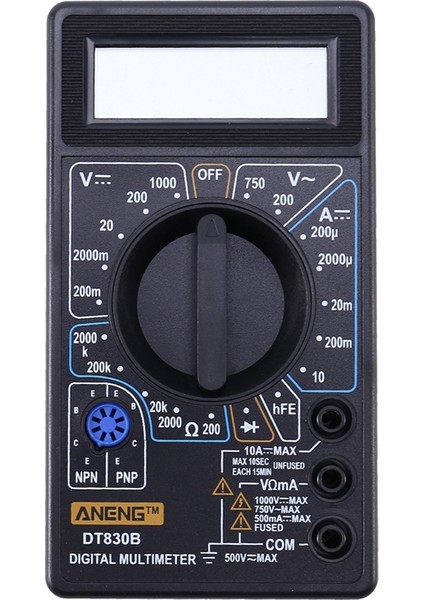 Aneng DT830B Mini LCD Dijital Multimetre Elektrik Voltmetre Ampermetre Ohm Test Cihazı Ac/dc 750/1000 V Amp Volt Ohm Test Cihazı Çok Metre (Yurt Dışından)