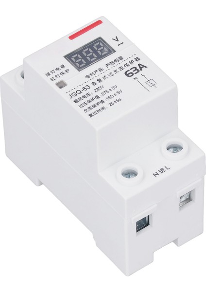 Düşük Gerilim Koruyucu, Gerilim Koruma Cihazı Ac 230V 63A Ev Aletleri Için Göstergeli Dın Ray Montajı (Yurt Dışından) modelleri