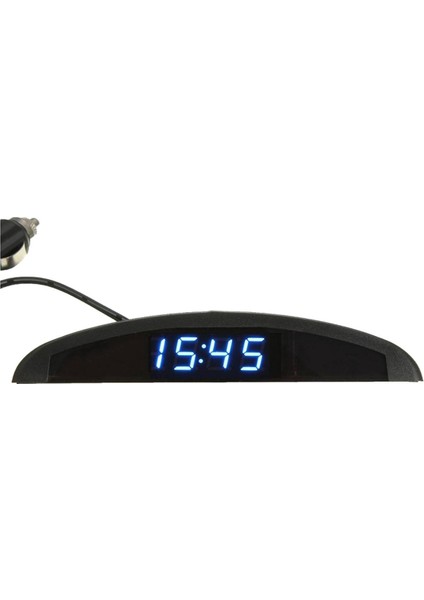 3'ü 1 Arada Araba 12V Dijital LED Voltmetre Gerilim Sıcaklık Saat Termometresi (Yurt Dışından)