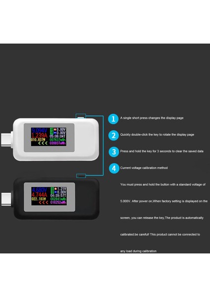 Tip-C USB Test Cihazı Akım 4-30V Gerilim Ölçer Zamanlama Ampermetre Dijital Metre (Yurt Dışından) modelleri
