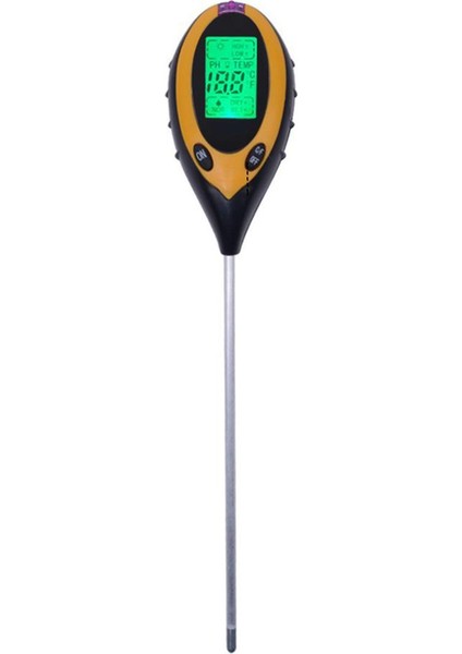 4 In 1 Ph Ölçer Toprak Nemi Test Cihazı Sıcaklık Güneş Işığı Asitlik Test Cihazı (Yurt Dışından)