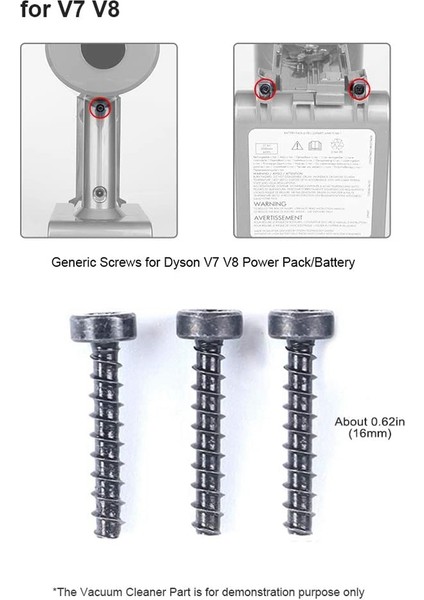 Dyson V6 V7 V8 Elektrikli Süpürge Güç Paketi B ile Uyumlu 10X Univeal Vidalar (Yurt Dışından) indirimleri