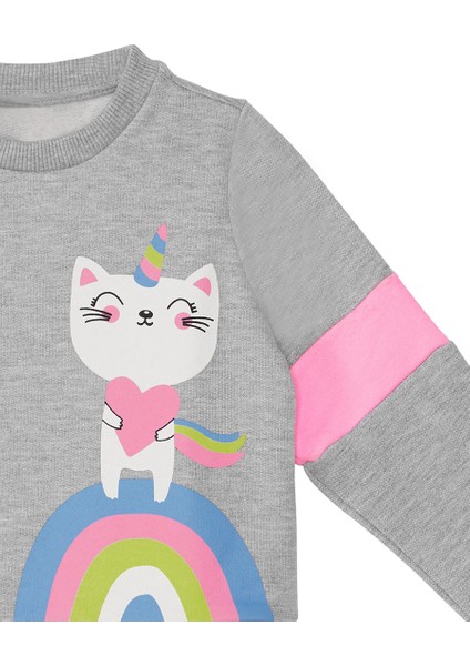 Rainbow Cat Kız Çocuk Alt-Üst Eşofman Takım