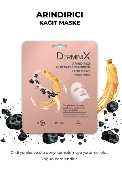 Arındırıcı Kağıt Maske Aktif Karbon ve Zencefil fiyatları