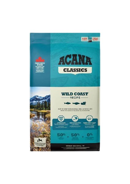 Acana Classics Wild Coast Düşük Tahıllı Balık Sebzeli Köpek Maması 14,5 kg Alithestereo