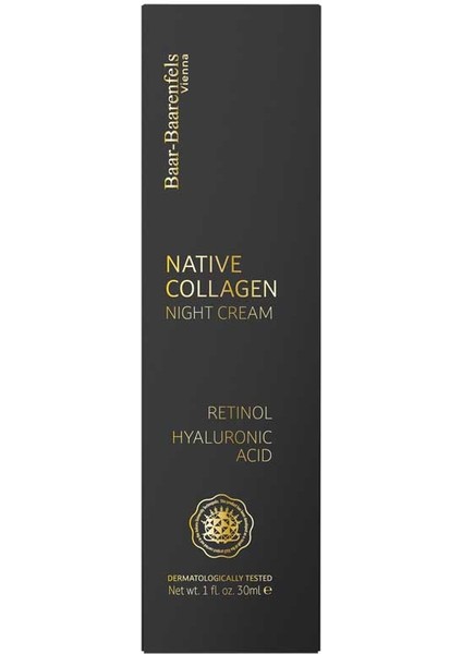 Native Collagen Gece Kremi Kolajen - Retinol 30 ml