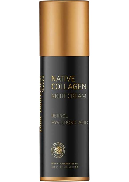 Native Collagen Gece Kremi Kolajen - Retinol 30 ml