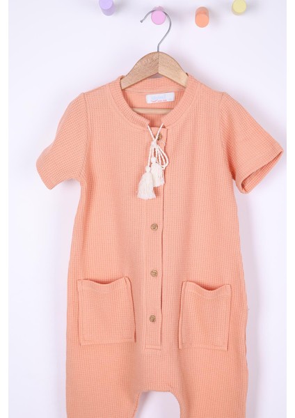 Babyhola Kız Erkek Çocuk Casual Gofre Tulum 1706 fiyatları