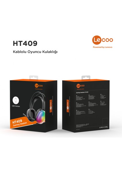 Lenovo Lecoo HT409 Siyah Kulaklık