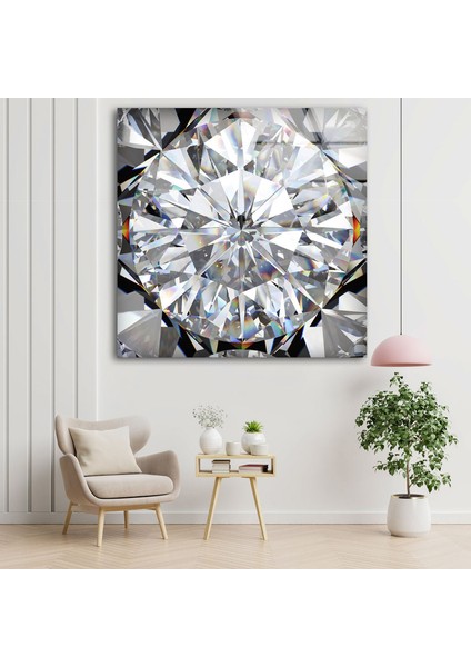 Elmas Temperli Cam Duvar Tablosu modelleri