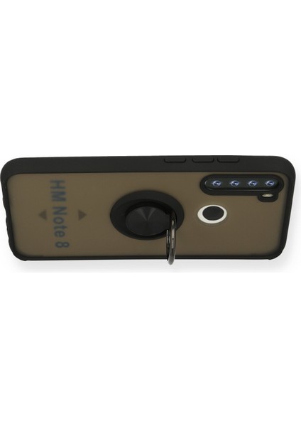 Xiaomi Redmi Note 8 Kılıf Montreal Yüzüklü Silikon Kapak - Siyah 300099 modelleri