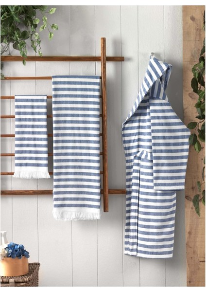 Denis V2 Mavi Bornoz M Beden