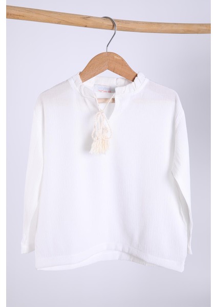 Babyhola Pamuk Bluz Keten Pantolon Kız Çocuk Salaş Takım 1112 fiyatları