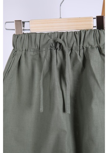 Babyhola Pamuk Bluz Keten Pantolon Kız Çocuk Salaş Takım 1112 fırsatları