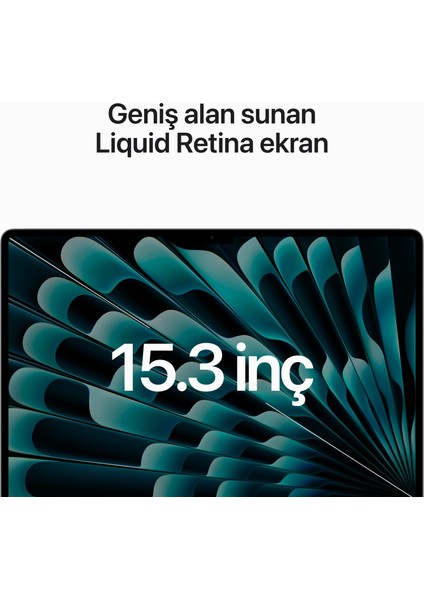 MacBook Air M2 Çip 8gb 512GB SSD Macos 15" Taşınabilir Bilgisayar Gümüş MQKT3TU/A